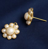 4 Pcs Pacchi Earring 14X14 MM