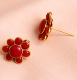 4 Pcs Pacchi Earring 14X14 MM