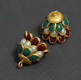 4 Pcs Pacchi Jhumka 14x17 mm