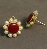 4 Pcs Single Layer Pacchi Earing Tops 20mm