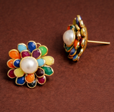 4 Pcs 20X20mm Double Layer PACCHI EARRING