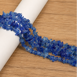 Glass Chips Strings Blue