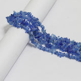 Glass Chips Strings Blue