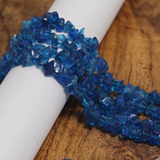 Glass Chips Strings Blue