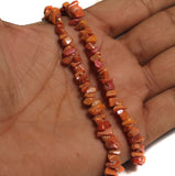 Glass Chips Strings Orange