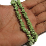 Glass Chips Strings Parrot Green