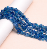 Glass Chips Strings Blue