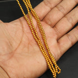 Brass Round Golden Beads