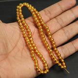 6mm Brass Round Gold Beads