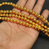 Brass Round Golden Beads