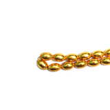 5mm Brass Oval Gold Beads