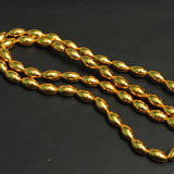 14x8mm Brass Oval Kolhapuri Gold Beads