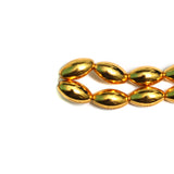 14x8mm Brass Oval Kolhapuri Gold Beads