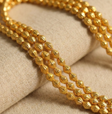 4mm Brass Dholki Gold Beads