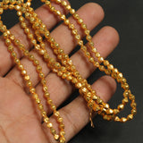 4mm Brass Dholki Gold Beads