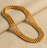2 Strings 4-5mm Brass Dholki Gold Beads