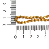 4mm Brass Dholki Gold Beads