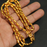 4mm Brass Kharbuja Oval Gold Beads