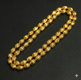 2 Strings 3-6mm Brass Oval C Cut Gold Beads