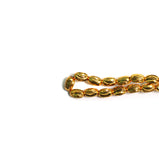 4mm Brass Oval C Cut Gold Beads