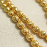 2 Strings 3-6mm Brass Oval C Cut Gold Beads