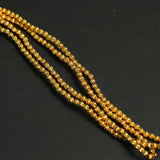 4mm Brass Kharbuja Gold Beads