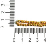 4mm Brass Kharbuja Gold Beads