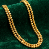 2 Strings 3-8mm Brass Kharbuja Gold Beads