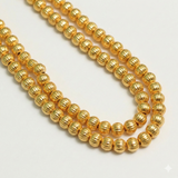 2 Strings 3-8mm Brass Kharbuja Gold Beads