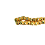6mm Brass Kharbuja Gold Beads