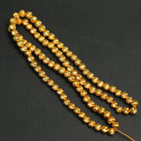 5mm Brass S Cut Gold Beads