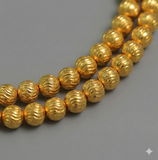 5mm Brass S Cut Gold Beads