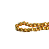 5mm Brass S Cut Gold Beads
