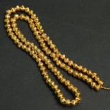 5mm Brass C Cut Gold Beads