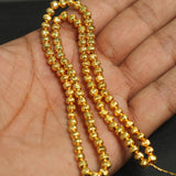 5mm Brass C Cut Gold Beads