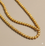 2 Strings 3-10mm Brass Single Bindi Gold Beads