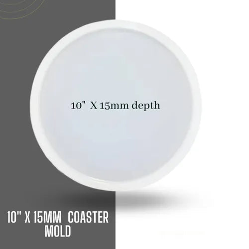 10 Inch 15mm Silicone  Round Coaster Mold