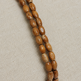 50+ Wooden Oval Beads Brown 7x5mm
