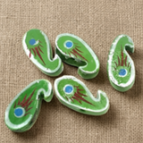 20 Pcs Wooden Colored Beads