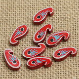 20 Pcs, Wooden Colored Carry Beads