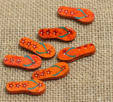 20 Pcs, Wooden Colored Sleeper Beads