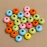 100Gm, 5x11mm Donut Wooden Beads