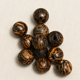 100Gm, Palm Color Wooden Round Beads