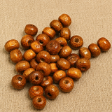 200 Pcs, 5x7mm Colored Wooden Beads Round