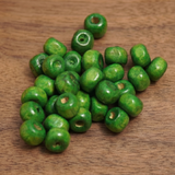 200 Pcs, 5x7mm Colored Wooden Beads Round