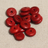 100 Pcs, 12mm Colored Wooden Beads Disc