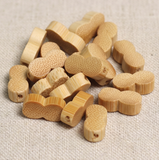 100 Pcs, 17x8mm Colored Wooden Beads