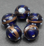 20 Wedding Cake Round Beads 12mm