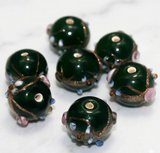 20 Wedding Cake Round Beads 12mm