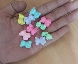18x15mm Multicolor Teddy Bear Acrylic Beads